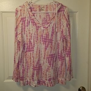 Exertek Tie Dye Hooded Long Sleeve Tshirt